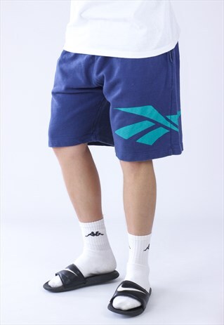 VINTAGE MENS REEBOK COTTON BIG LOGO SWEAT SHORTS
