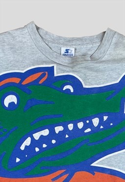 Starter Vintage 90s Grey t-shirt  Crocodile print  