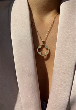 SOLD OUT Rework Vintage Louis Vuitton White LV Necklace