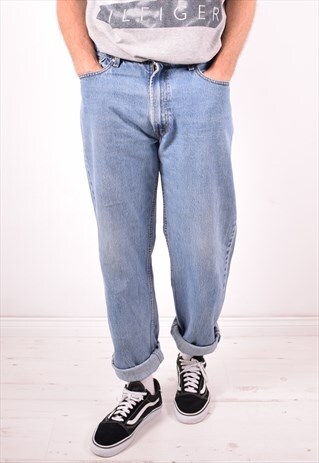 LEVI'S 550 MENS VINTAGE JEANS W34 L34 BLUE 90S