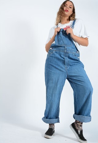 VINTAGE GAP DENIM DUNGAREES BLUE FESTIVAL.