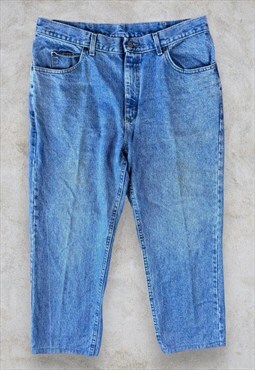Vintage Lee Jeans Blue Wide Leg Tapered Men's W34 L27