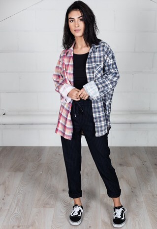 VINTAGE CORDUROY FLANNEL UNISEX RECONSTRUCTED SHIRT