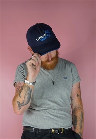 VINTAGE 1990S URBAN BEACH BLUE CAP