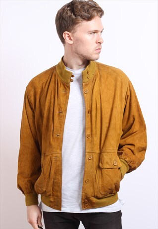 VINTAGE SUEDE BOMBER JACKET
