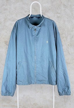 Vintage Polo Ralph Lauren Harrington Jacket Blue XXL