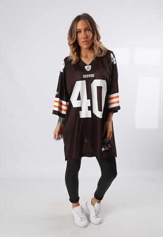 NFL OVERSIZED T-SHIRT SPORT JERSEY TOP FOOTBALL UK 18 (AQ4F)