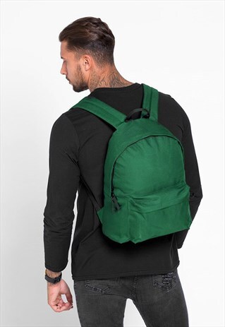 ESSENTIAL RUCKSACK BACKPACK BAG - FORREST GREEN
