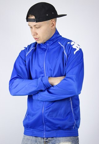 VINTAGE MENS KAPPA DOUBLE LOGO TRACK TOP JACKET