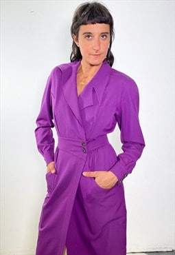 Vintage 90s purple blazer dress 