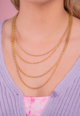 PRELOVED LAYERED CHAIN NECKLACE