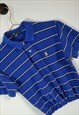UPCYCLED CROP RALPH LAUREN POLO SHIRT SIZE 6-8