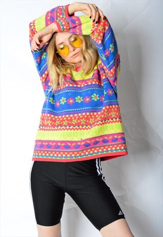 VINTAGE 90S COLOURFUL KNIT BENETTON JUMPER