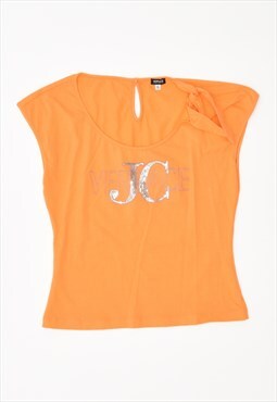 Vintage Versace T-Shirt Top Orange