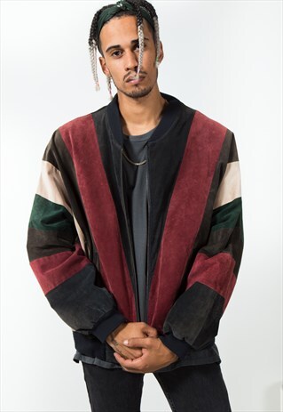 VINTAGE BOMBER SUEDE JACKET / S171