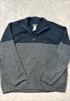 PATAGONIA KNITTED JUMPER 1/4 ZIP PATTERNED SWEATER WITH LOGO