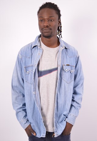 VINTAGE LEE SHIRT BLUE