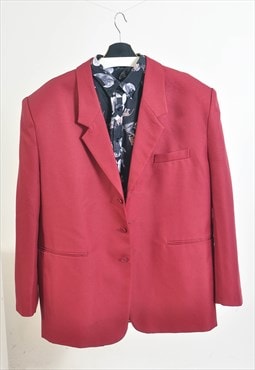 Vintage 90s blazer jacket in maroon