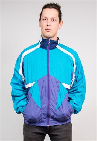 90'S VINTAGE COLOURBLOCK TRACKSUIT JACKET