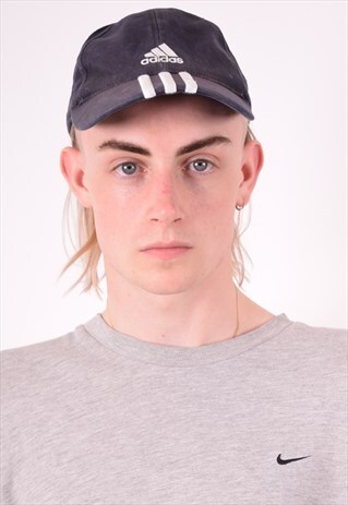 ADIDAS MENS VINTAGE CAP ONE SIZE NAVY BLUE 90S