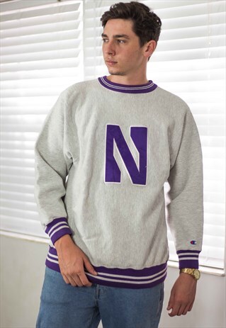 VINTAGE CHAMPION SWEATSHIRT REVERSE WEAVE UNIVERSITY XL 26.4