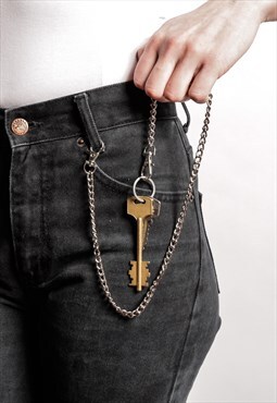 Women Chain for Wallet or Keys in Silver