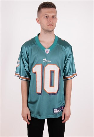 90S VINTAGE VTG RARE REEBOK NFL MESH T-SHIRT