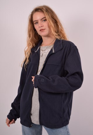 VINTAGE STARTER FLEECE JACKET NAVY BLUE