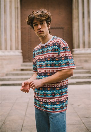 KAOTIKO ETHNIC T-SHIRT IN OFF WHITE
