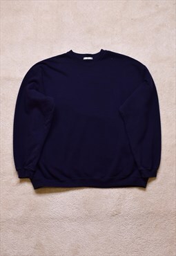 Vintage 90s St Michael Navy Colour Block Sweater