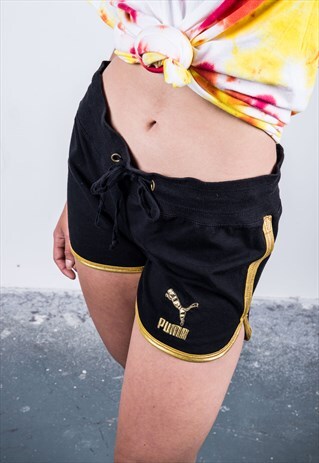 VINTAGE 1990S BLACK PUMA SPORTS SHORTS