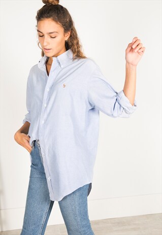 VINTAGE 80'S POLO RALPH LAUREN SHIRT / ( S4110 / 406 )