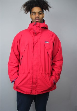 VINTAGE PATAGONIA RED OUTDOOR HOODED COAT