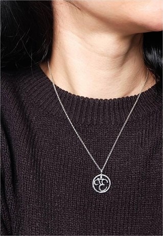 OM CHAIN NECKLACE WOMEN STERLING SILVER NECKLACE
