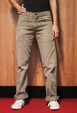 VINTAGE 1990S BEIGE LEVI'S CORD JEANS