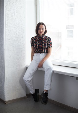 VINTAGE 90'S WHITE STRAIGHT JEANS