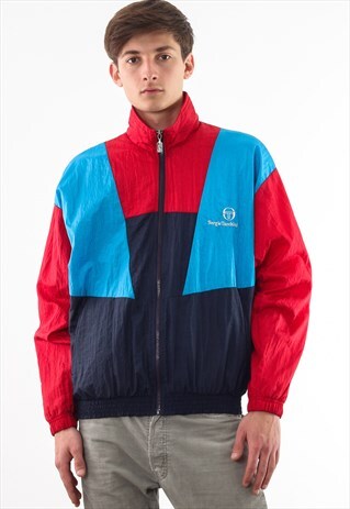 VINTAGE SERGIO TACCHINI TRACKSUIT 90S RED BLUE
