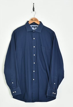 Vintage Tommy Hilfiger Shirt Blue XLarge