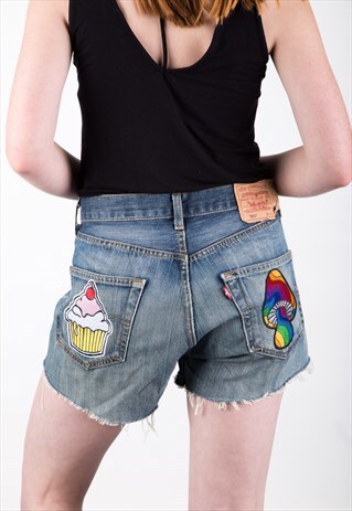 REWORKED LEVI'S VINTAGE DENIM SHORTS