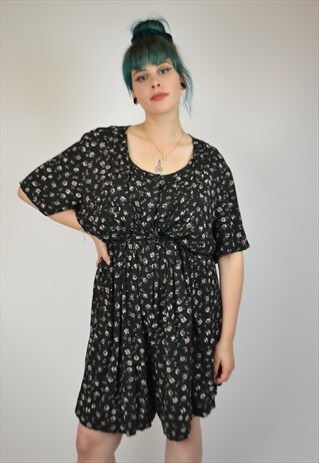 VINTAGE 80'S FLORAL PRINT PLAYSUIT