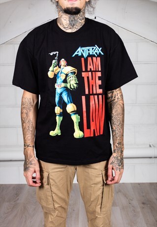 ANTHRAX I AM THE LAW ROBOT UNISEX T-SHIRT