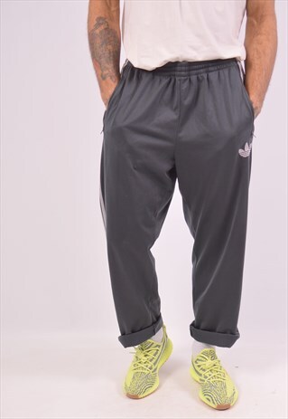 VINTAGE ADIDAS TRACKSUIT TROUSERS GREY