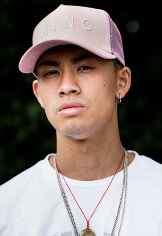 LEYTON MESH TRUCKER CAP - BLUSH PINK