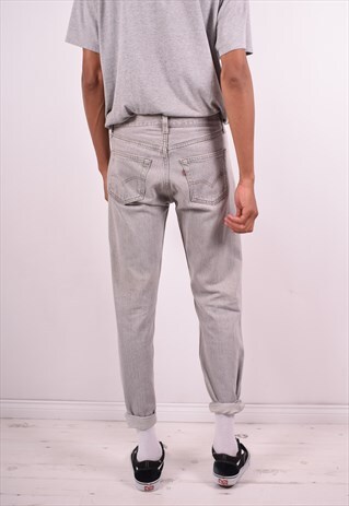 LEVI'S MENS VINTAGE JEANS W30 L31 GREY 90S