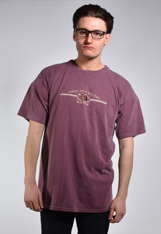 1990S COOL AS A MOOSE CANADA SOUVENIR EMBROIDERED TSHIRT