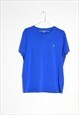 Y2K Ralph Lauren Blue Minimalist Mens T-shirt