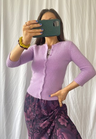 VINTAGE Y2K TAMMY GIRL LILAC KNIT GARDEN.