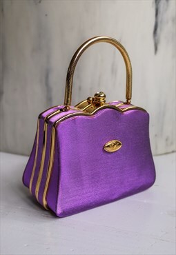 Vintage 60s Box Bag in Lilac
