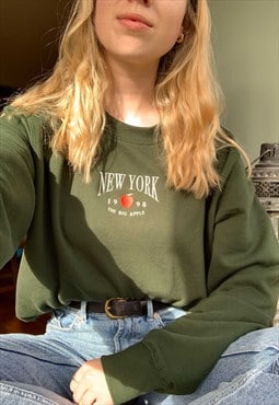 New York Embroidered Sweatshirt