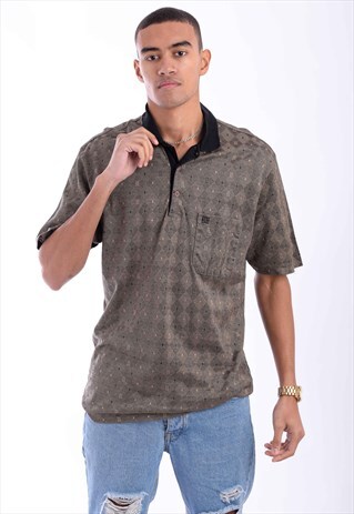 VINTAGE GIVENCHY MONSIEUR MONOGRAMMED POLO SHIRT